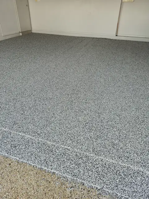 Flake garage floor