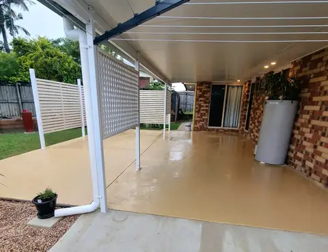Tan sealed patio